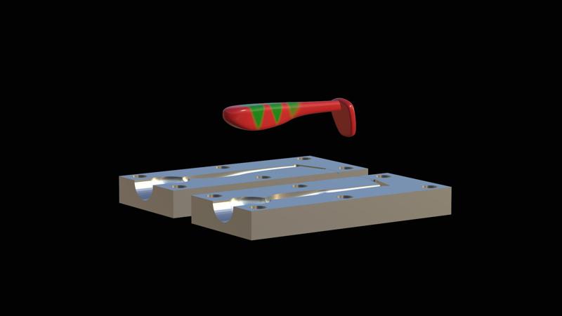 AM BAIT FISH 5CM HOOF MODEL / FORM FOR PREDATOR FISHING