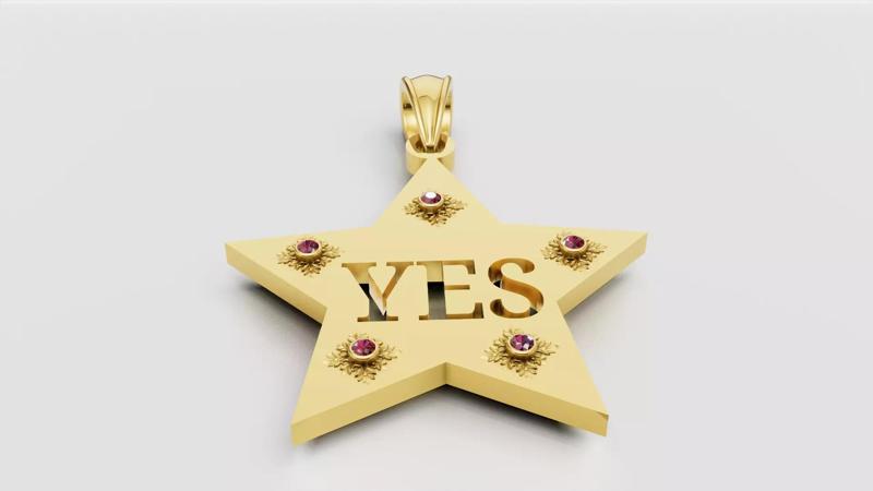 STAR YES PENDANT
