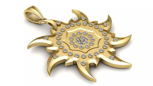 sun gld pendant 3d printable moedel