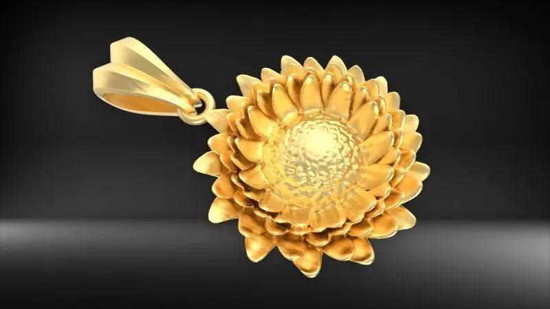 Sunflower Charm pendant necklace bracelet Jewelry