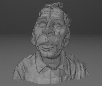 François Bayrou -- puppet bust Guignols de l'info