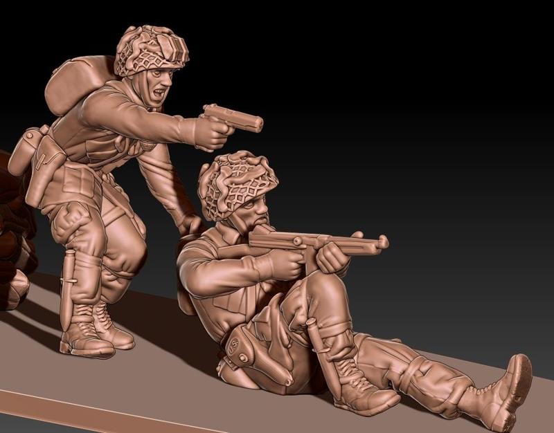 ww2 us paratroopers rescue scene