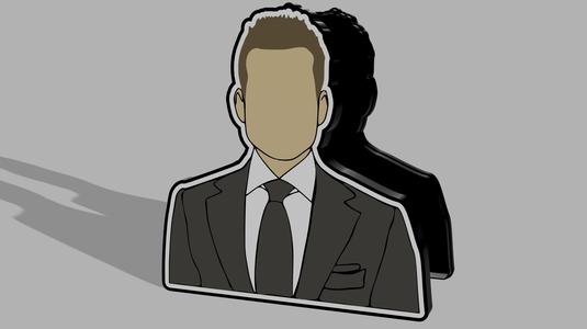 LIGHT BOX  Harvey Specter Silhouette  - Suits TV Show