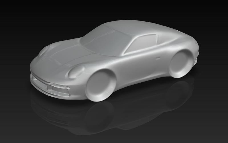 Sculpture Porsche 992 Targa