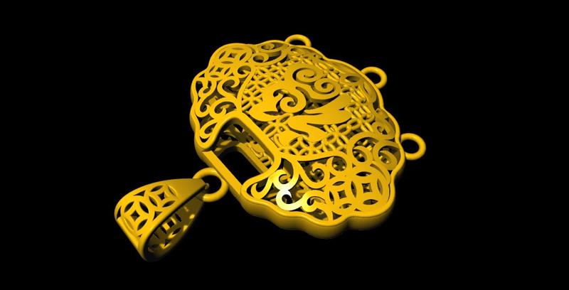 PENDANT 3DMODEL FOR PRINTING 61