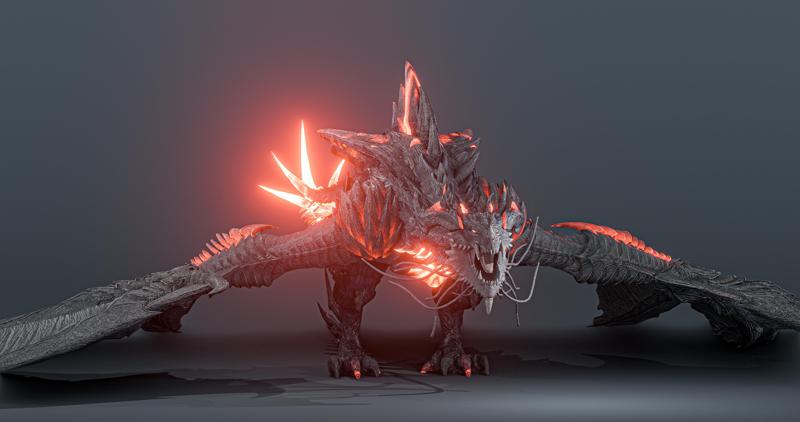 Firestorm Dragon evo gen 2 - posable/rigged stl file included