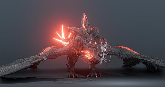 Firestorm Dragon evo gen 2 - posable/rigged stl file included