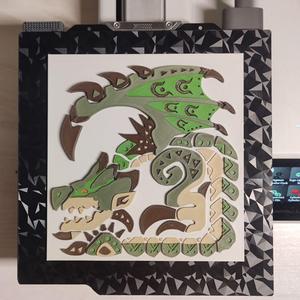 RATHIAN - ICON PLATE FROM MONSTER HUNTER (MULTI COLOR)