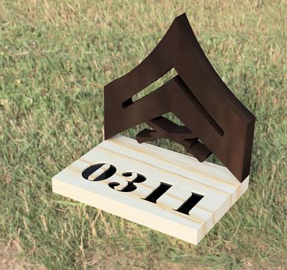 Corporal USMC Plaque 0311