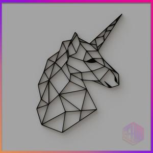 DECORATIVE GEOMETRIC UNICORN