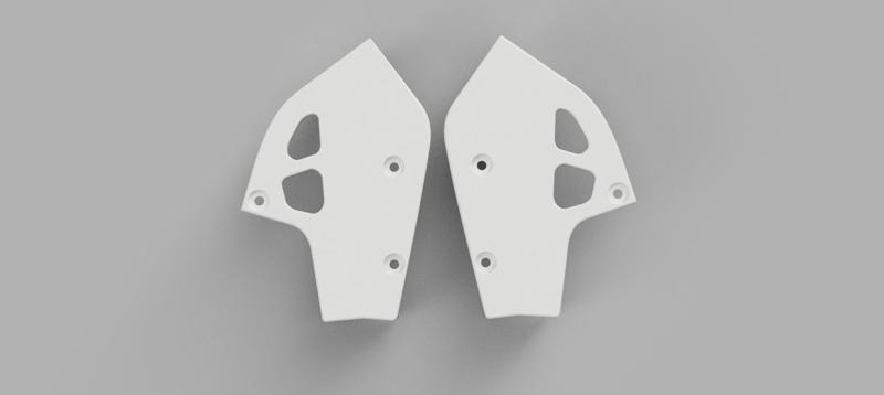 Kawasaki KLR 250 - Front Side Plastics - Front Side Plastics