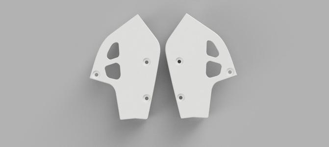 Kawasaki KLR 250 - Front Side Plastics - Front Side Plastics