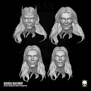 Wanda Maximoff Fan Art STL Files for Action Figures