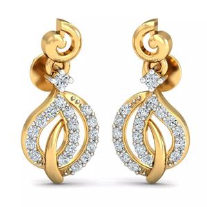 Solitaire Women Earring 3dm STL OBJ FBX Render Details