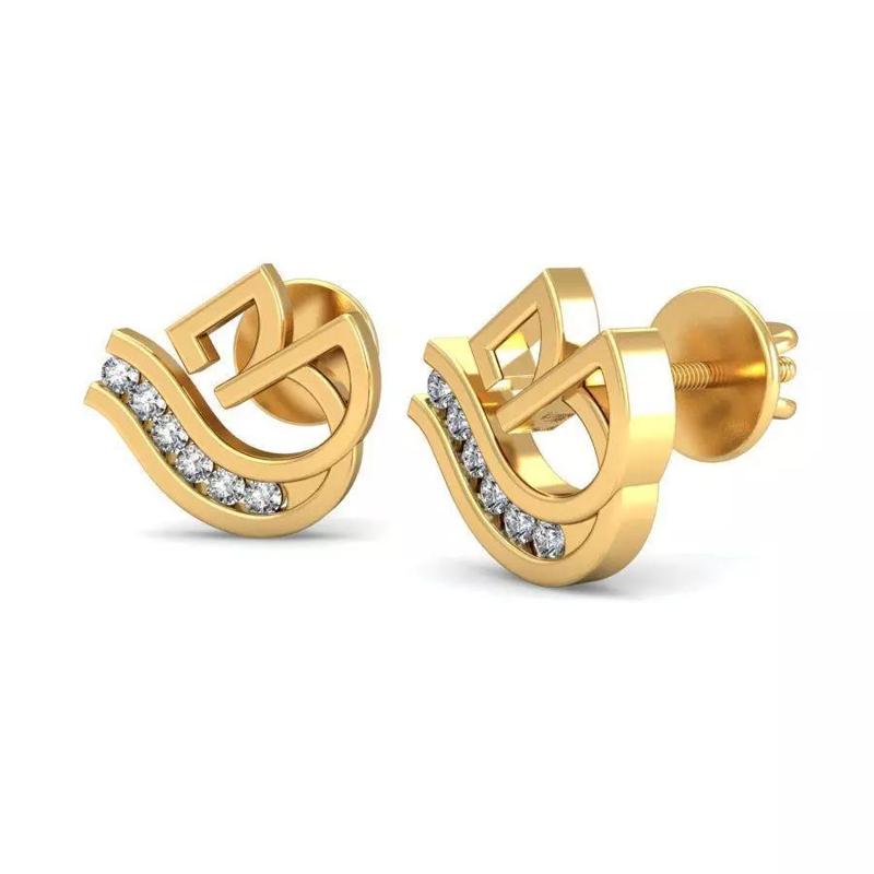 Solitaire Women Earring 3dm STL  Render Details
