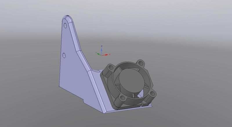 Bukito 20mm  PLA Cooling Fan Duct 