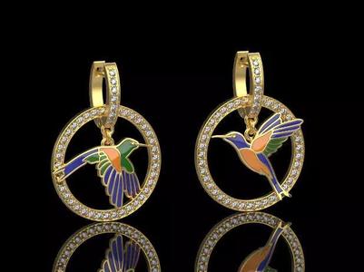 Bird Earrings 30465