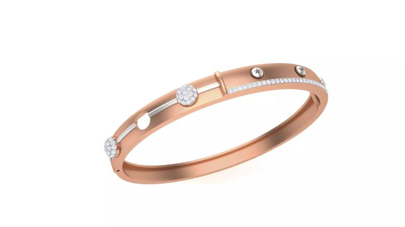 Screw Head Solid Diamond Unisex Bracelets 3dm stl renders obj