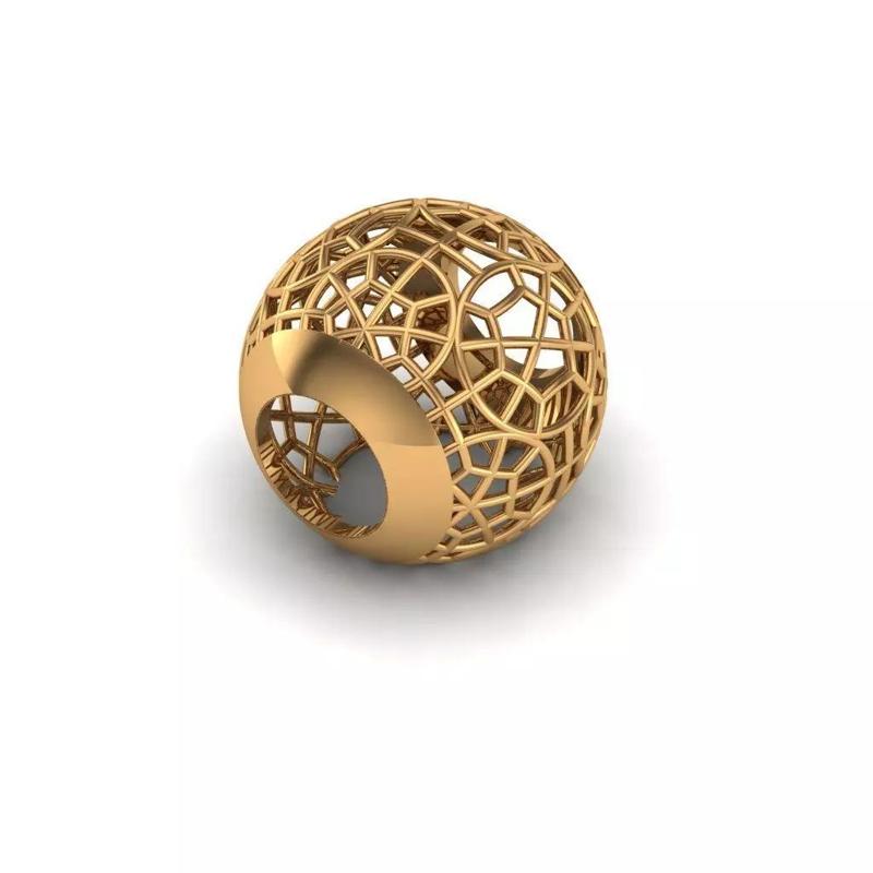 Jewelry gold - plated ball bead