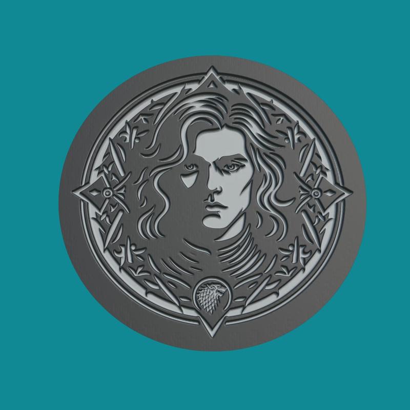Viserys Targaryen Print Model Viserys Targaryen Medallion Viserys Targaryen Wall Decor