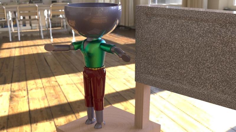 Teacher doll pot (Robert pots professor)