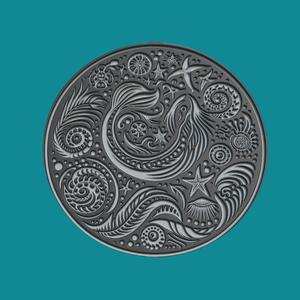Sea Medallion Sea 3d Print Model