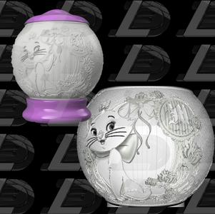 Marie Aristocats spherical night light lithophane