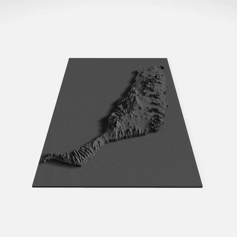 Fuerteventura (Canary Islands) - 3D Map
