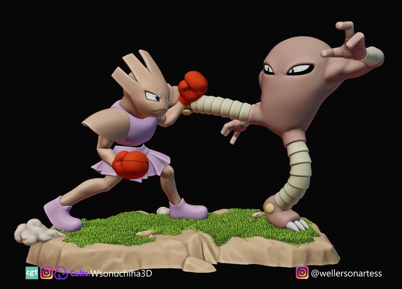Hitmonchan VS Hitmonlee - Pokemon