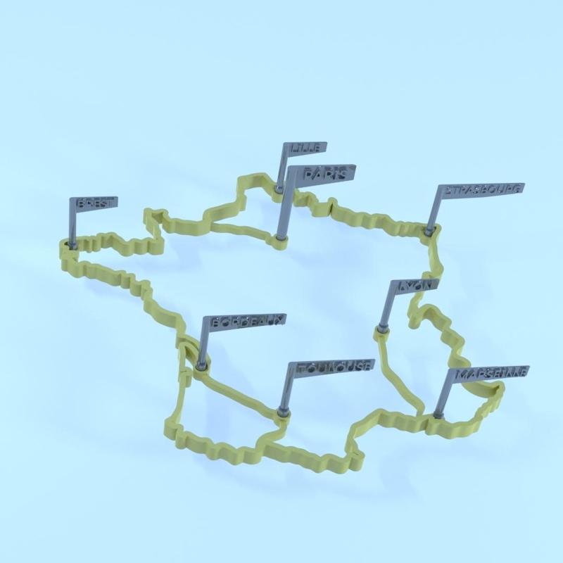 Map of France to be drawn