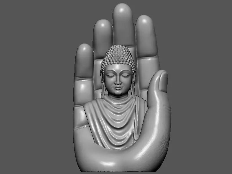 Buddha on hand