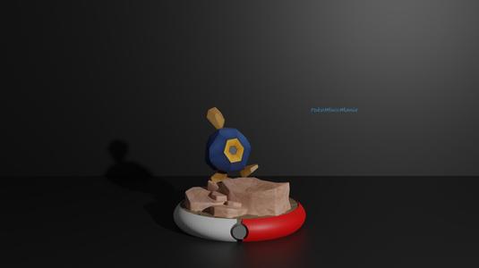 Roggenrola pokemon 3D print model