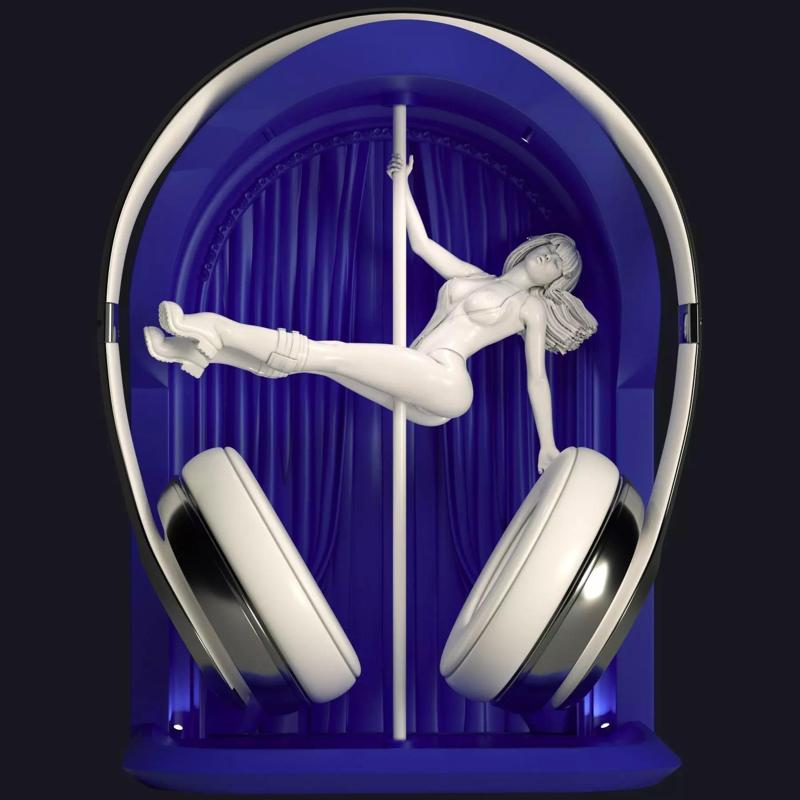 Headphone Holder strip dance 4