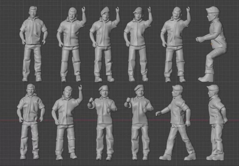 Modern Royal Navy figures 12 poses