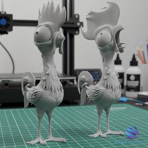 Hei Hei Chicken 3D Model – Two Versions (Normal & Singing) – Pre-Supported