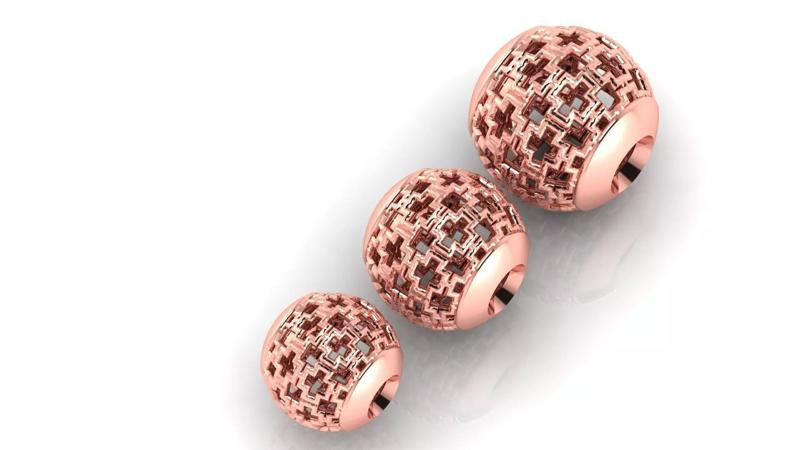 3 size Spherical beads
