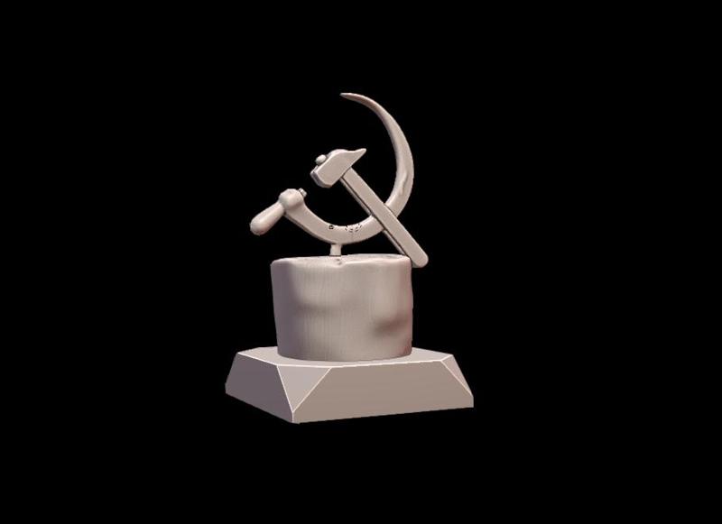 Sickle Hammer I311 Gift Bust Figure Unique & Detailed 3D Print Model