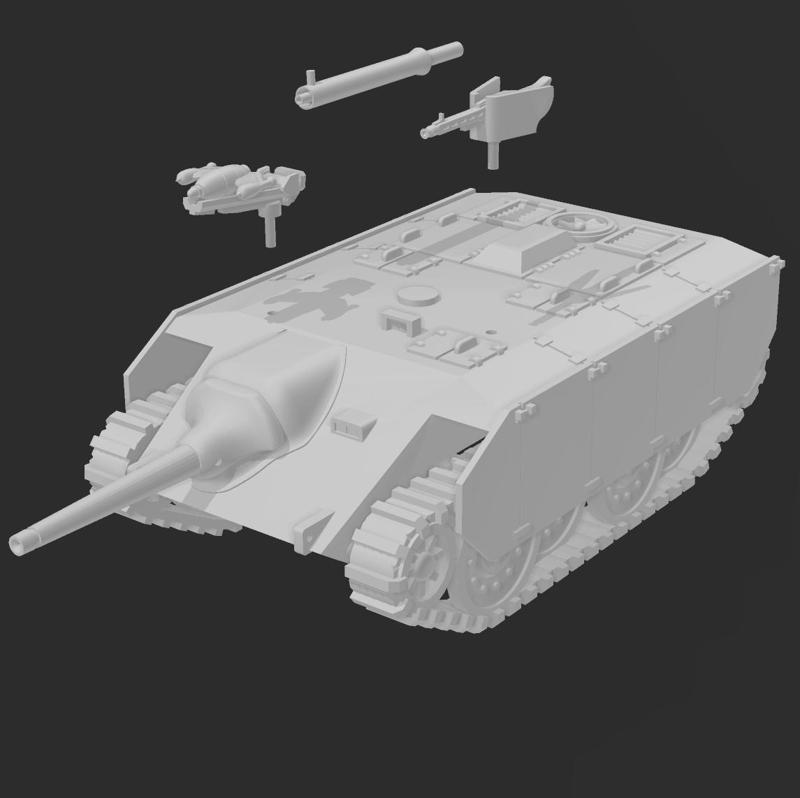 E-10 Hetzer and Flammhetzer for Dust Warfare 1947