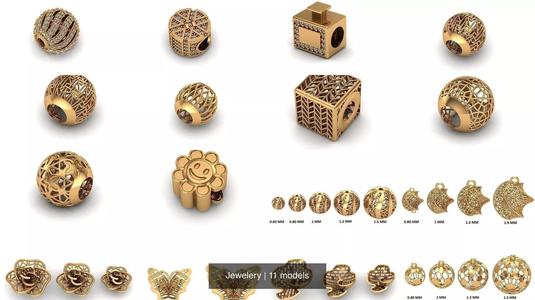 Jewelery 3D Model Collection
