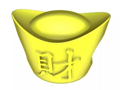 6659 Chinese Gold Bar Charm Pendant