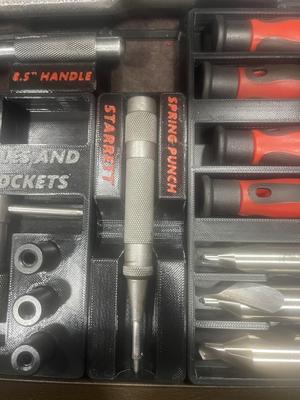 GRIDFINITY STARRETT SPRING PUNCH HOLDER