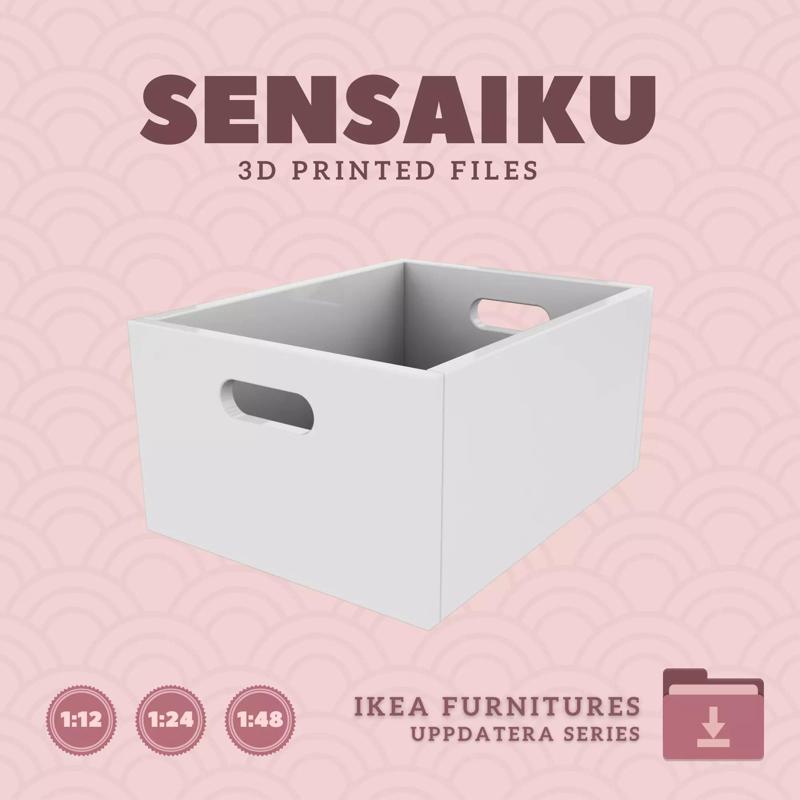 UPPDATERA Storage Box for Miniature Dollhouse - IKEA - 3D Print