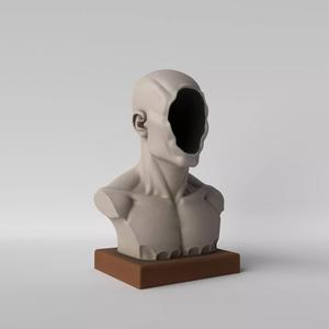 Who Am I  Faceless Man Sculpture