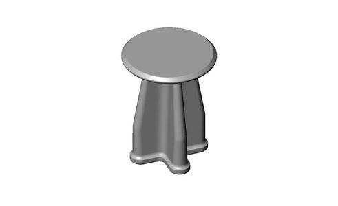 Round nesting table stool modern relief