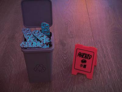 Super Monkey Project Glow-in-the-dark Keychain