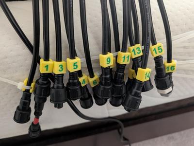 Label clips for xlights/other cables
