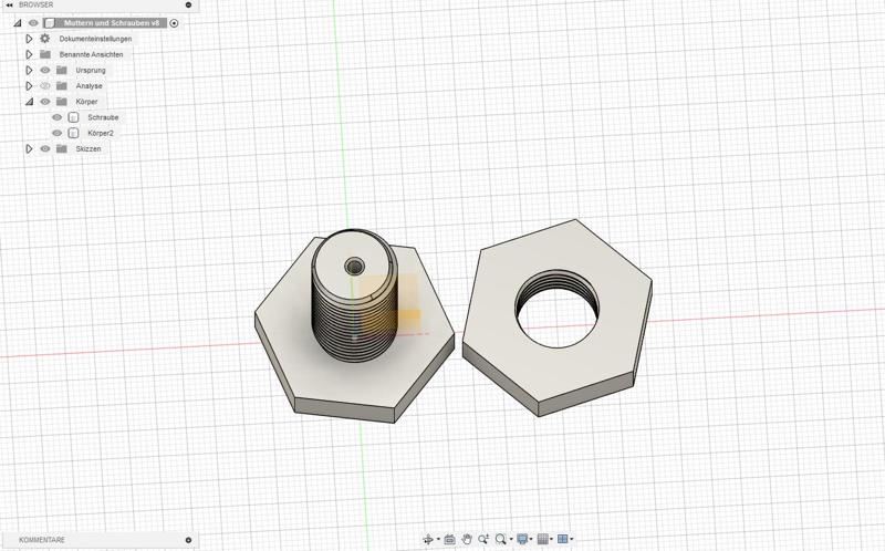 German: "Schraube & Mutter Set für DIY Filament-Trockenbox" English: "Nut & Bolt Set for DIY Filament Dry Box"