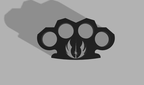 Jedi Order Brass Knuckles - Hollow Emblem