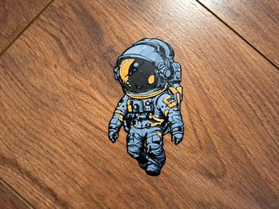 Spaceman / Astronaut fridge magnet and bookmark