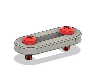 Slot washer + two screws M6x16